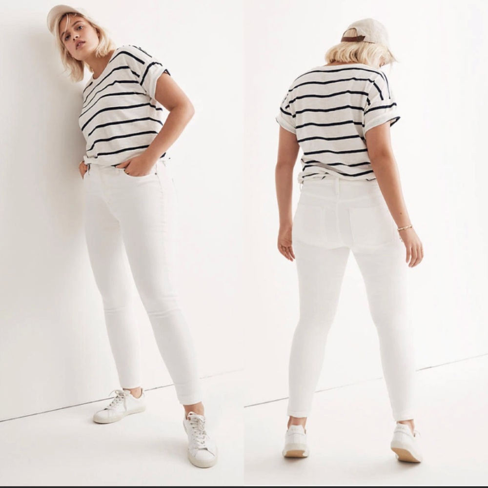 Madewell 9" High Rise Skinny Jeans White Size 32